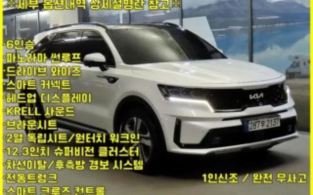 카니발4세대 중고차 쏘렌토 4세대(MQ4)하이브리드 HEV 1.6 4WD 시그니처 매물 사진 5 - 2022/07 34,774km